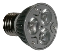 LED Spotlight mit geriffelten Scheiben 3 x 1 Watt und 12 Volt DC