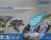 Teichpumpe 12 Volt OASE Aquamax 6000 Eco Premium