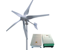 Windturbine für Windkraft 3000 Watt und 24 Volt mit Laderegler und Shunt