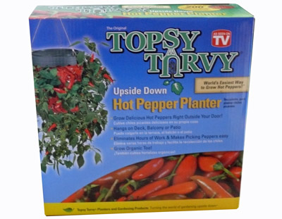 TOPSY TURVY Hot Pepper Planter Hngepflanzer Chili