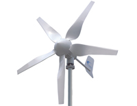 Windturbine mit 400 Watt und 75 Volt Spannung fr umweltfreundliche Windkraft